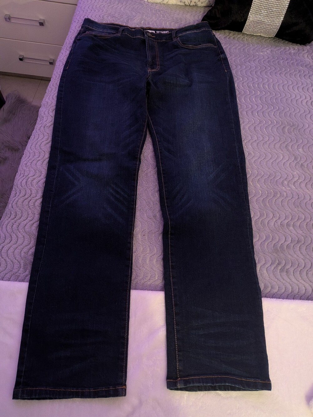 UH Denim Men’s Dark Wash Straight Jeans – W36 L34